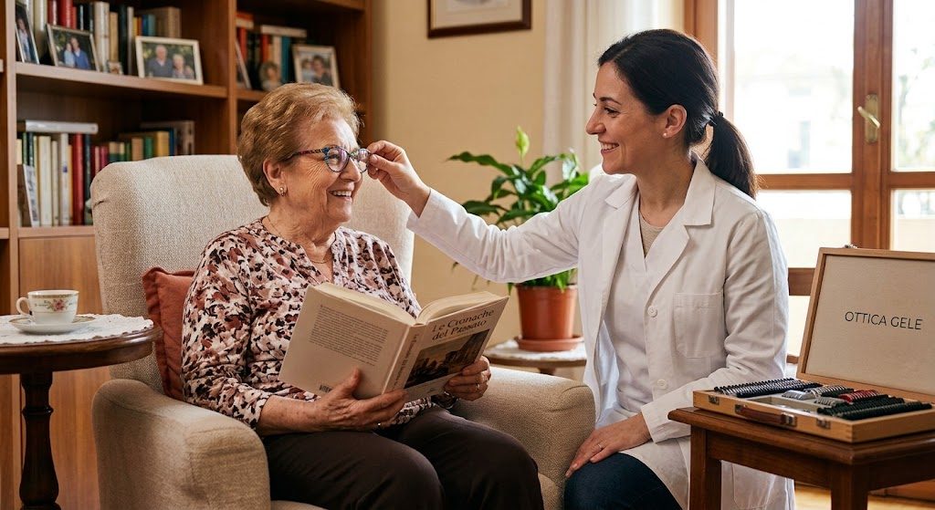 Assistenza a domicilio di Ottica Gele: consulenza e prova degli occhiali a casa